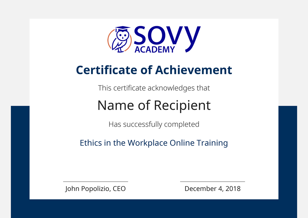Ethics in the Workplace